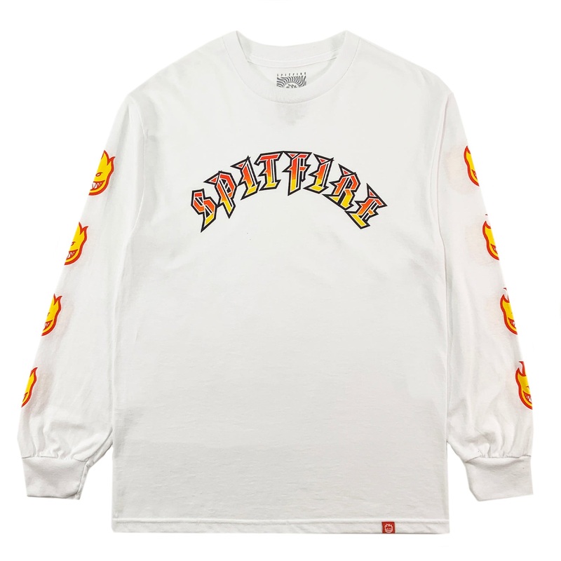 Spitfire – Olde E Bighead –  Long Sleeve T – White S