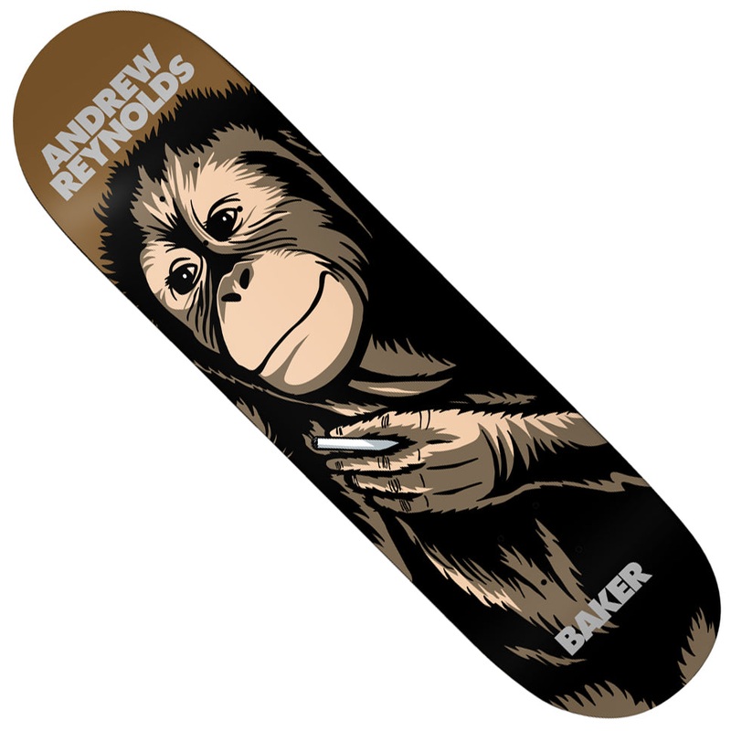 Baker Andrew Reynolds Smoking Monkey Deck Brown 8.25 x 31.9 WB:14.375