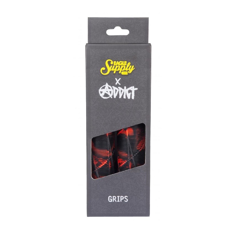 Eagle x Addict 180mm OG Grips – Black / Red