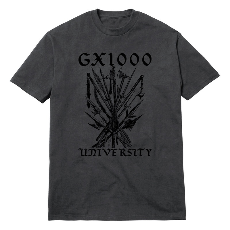 GX1000 University T Shirt Charcoal Small