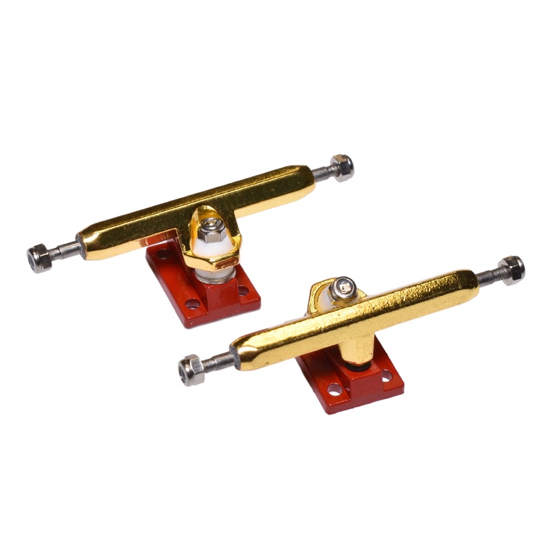 HEX TRUCKS Red/Gold Fingerboard Trucks (CHOOSE SIZE) 32mm