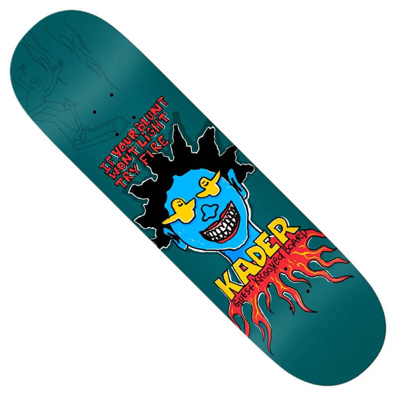 Krooked Kader Guest Deck Dark Teal 8.5 x 31.85 WB:14.25