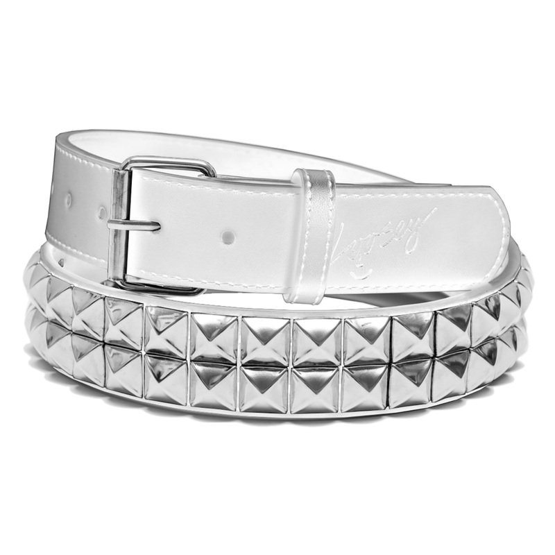 Loosey Loves You White Stud Finder Belt