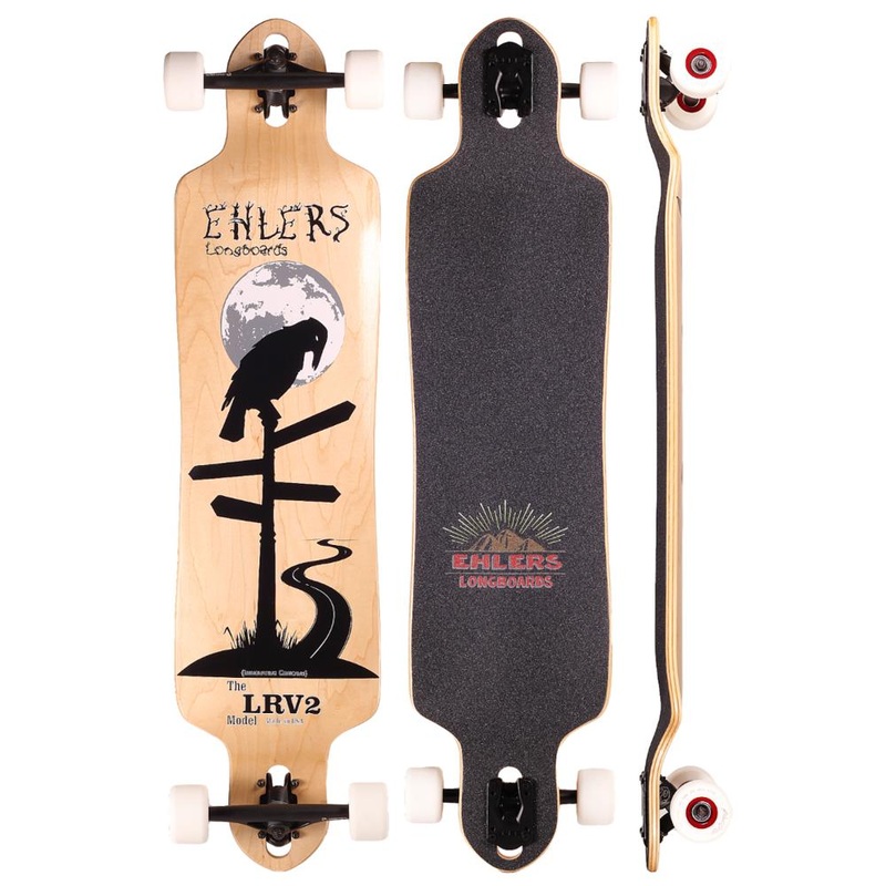 LRV2 Natural Drop Down Drop Through 40 inch Longboard Complete
