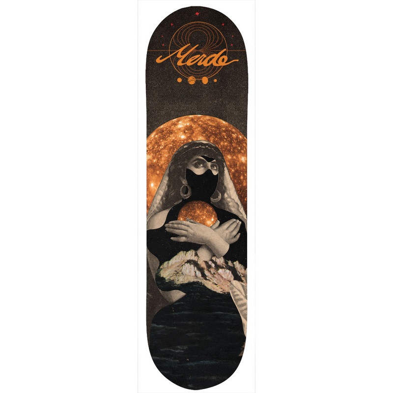 Merde Skateboards “Whispers for a Lonely Moon- Ojerum” Assorted Sized Deck 8.5″