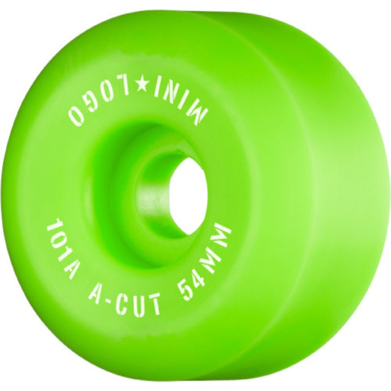 Mini Logo Skateboard A-cut Wheels Green 54MM 101A 54mm
