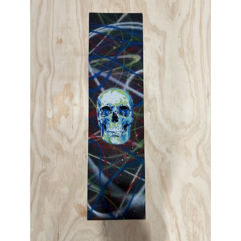 Moblow Griptape Skull Blue Green White