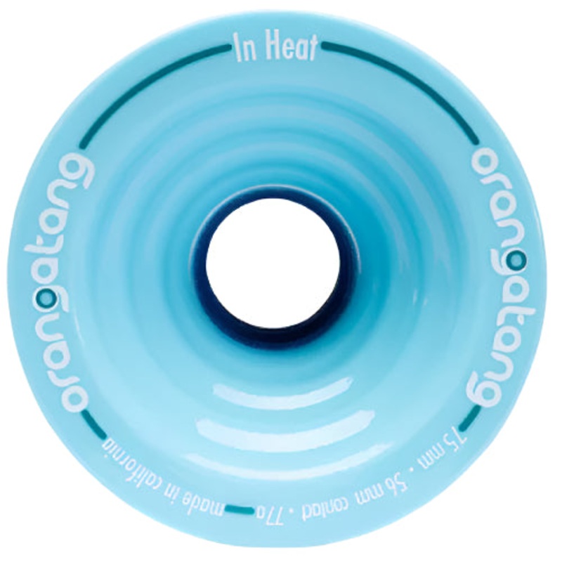 Orangatang In Heat Wheels Blue 75MM 77A 75mm