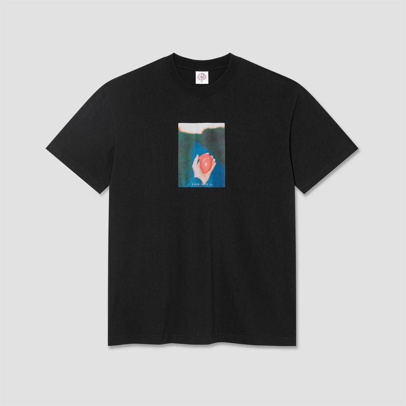 Polar Heart in Hand T-Shirt Black Small