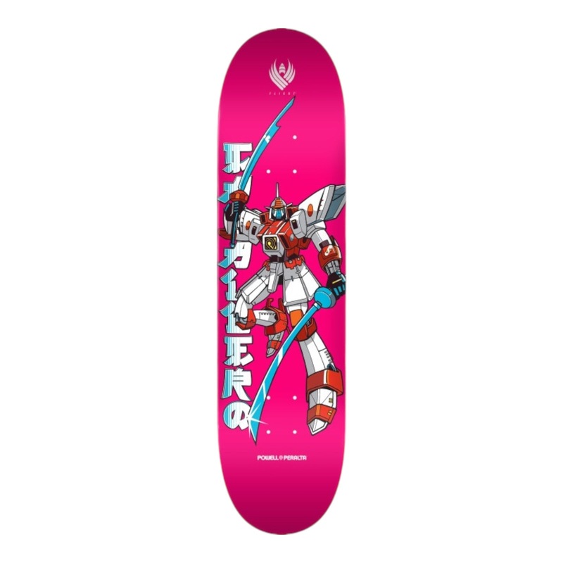 Powell Peralta Steve Caballero Gundam FLIGHT Skateboard Deck Pink – Shape 244 – 8.5 8.5