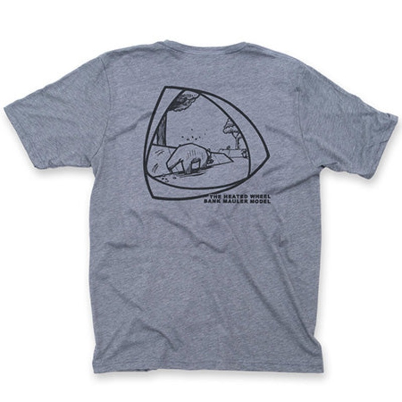The Heated Wheel Bank Mauler T Shirt Indigo Small