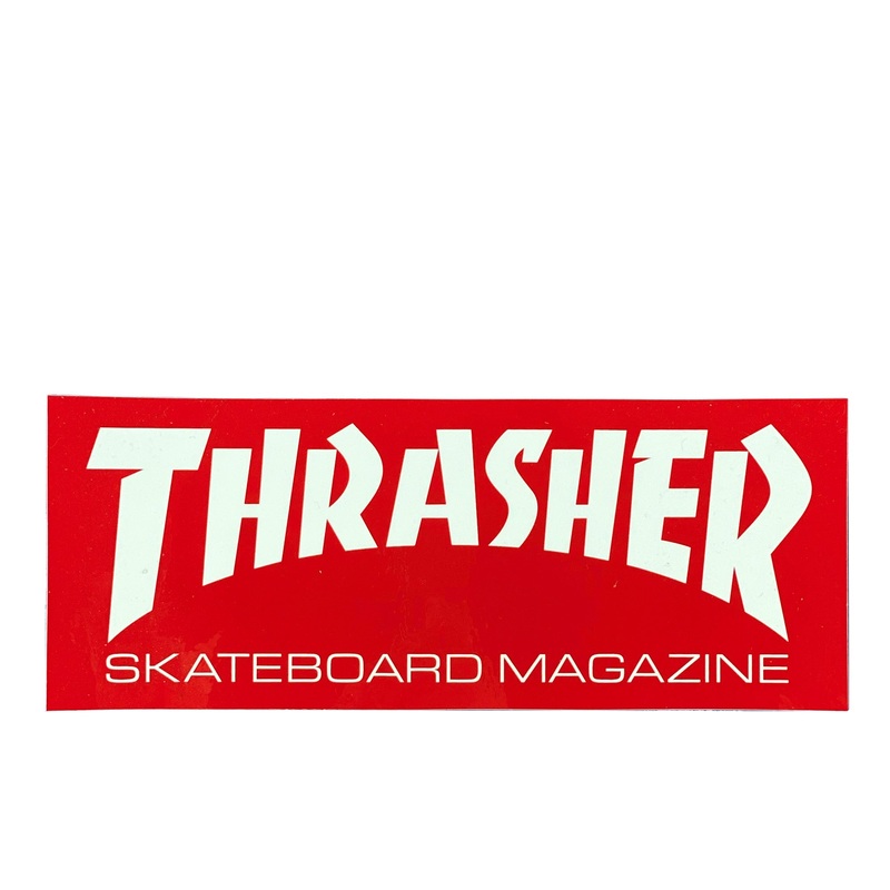 Thrasher Magazine Sticker L – Red / White
