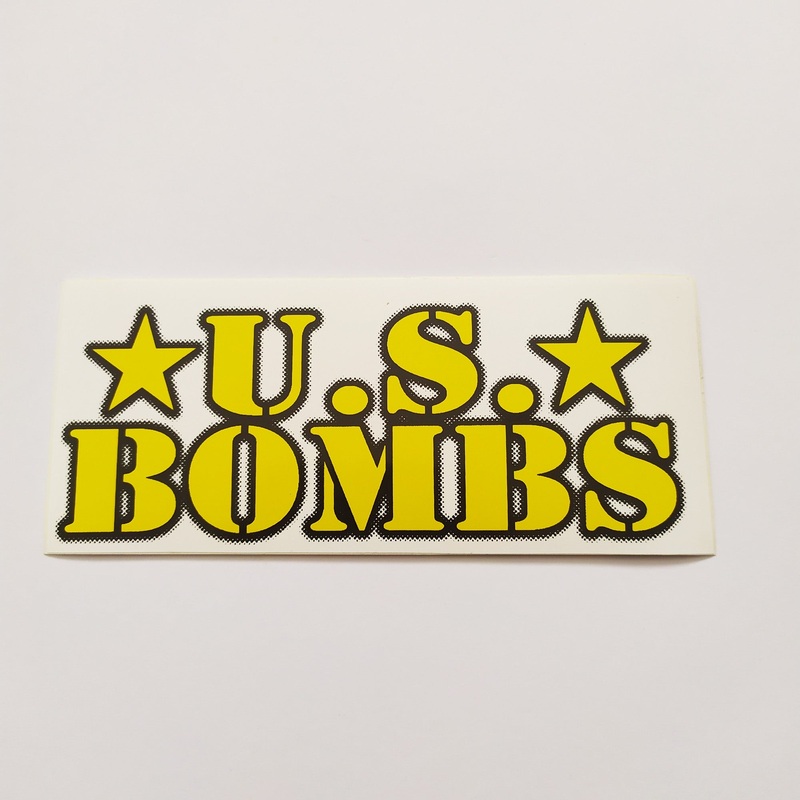 US Bombs (Duane Peters) “Covert Action” Punk Rock Band Album Music Sticker – 12.5 cm x 5.5 cm approx.