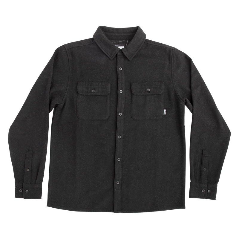 Web Mens Creature Longsleeve Flannel Shirt Black/Brown S