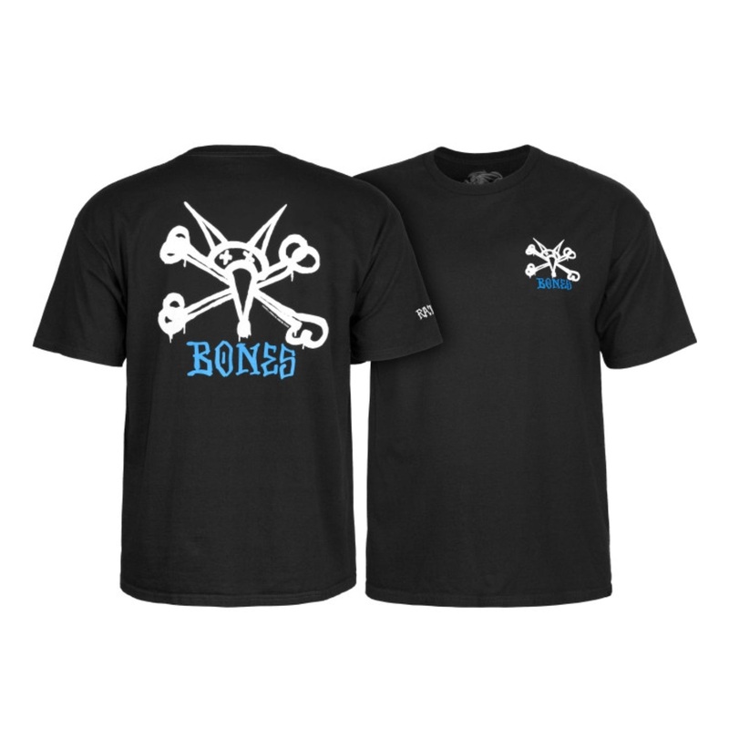 XL Powell Peralta RAT BONES Skateboard Shirt – BLACK