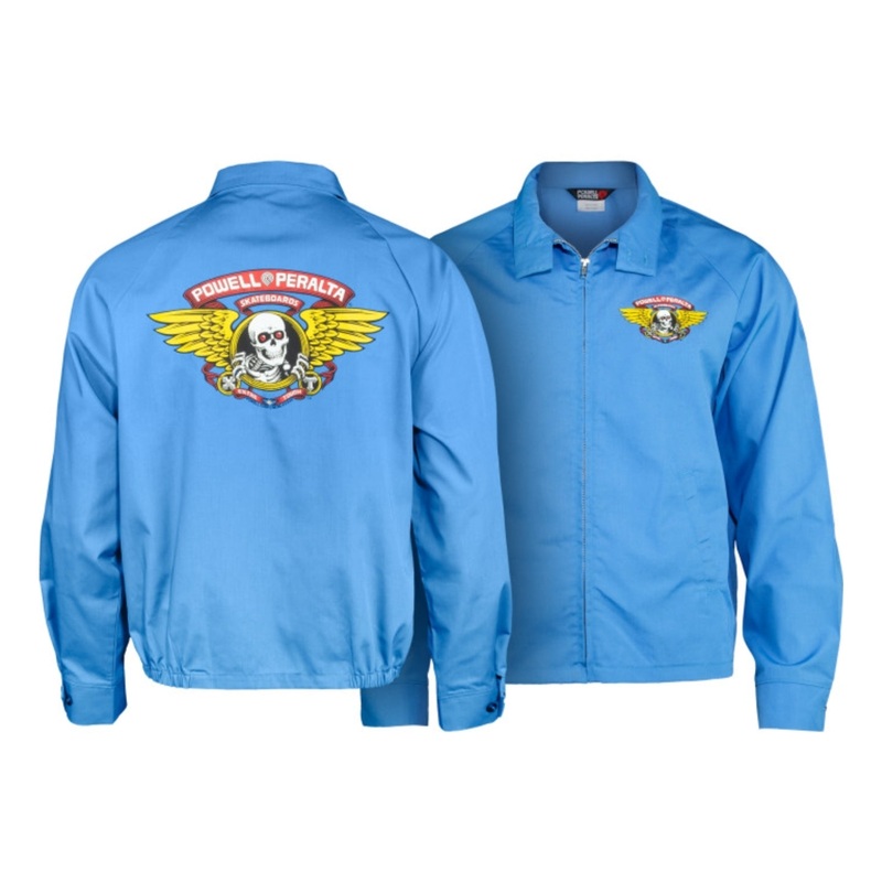 XL Powell Peralta WINGED RIPPER Jacket – BLUE