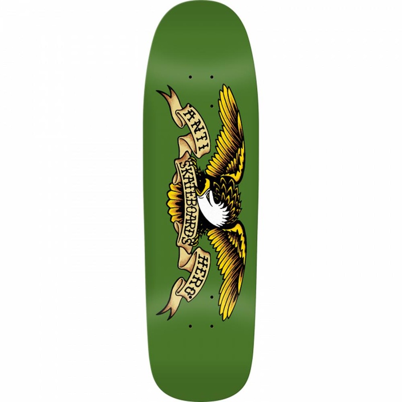 Antihero Shaped Eagle 9.56″ Green Giant Skateboard Deck