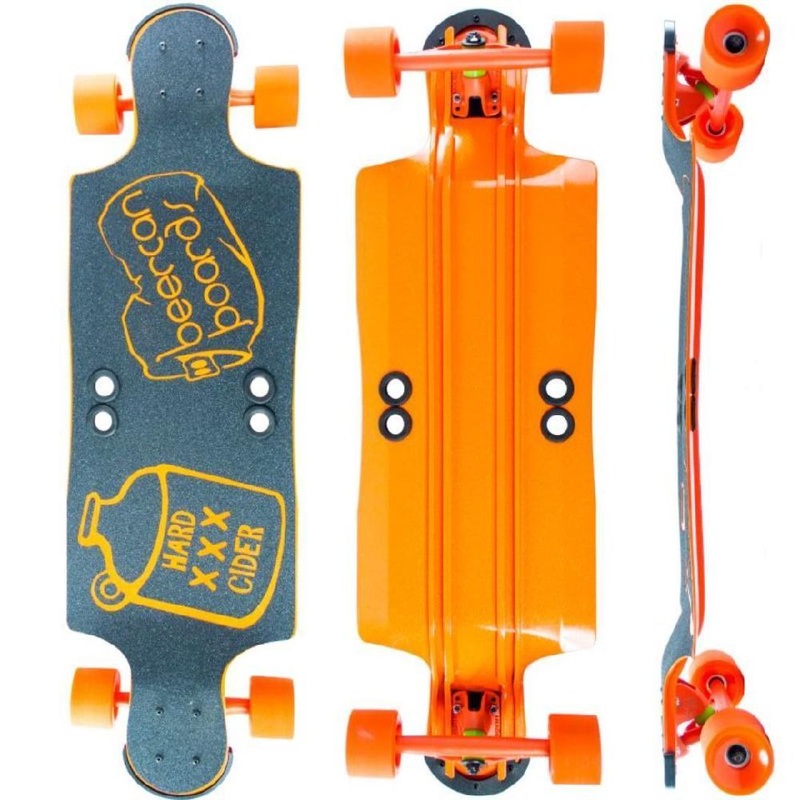 Beercan Orange 35″ Hard Cider Drop Down Longboard Complete