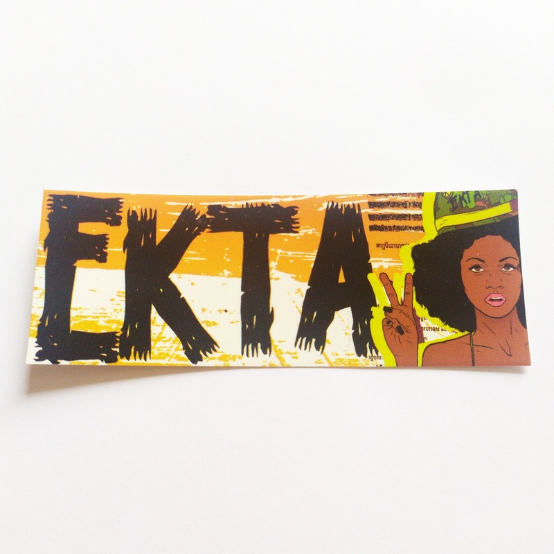 Ekta Skateboard Sticker