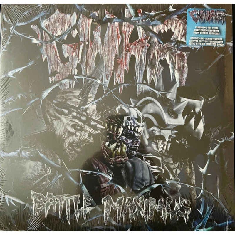 Gwar  Battle Maximus Crystal Blue w/Dark Blue Swirl Color 2x Vinyl LP Record **USED**