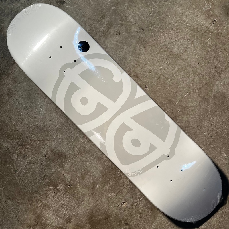 Krooked Skateboards – Team Eyes Deck – 8.06″ White