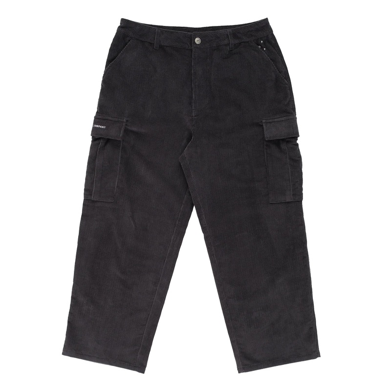 Pop Trading Co Cord Cargo Pants Anthracite M
