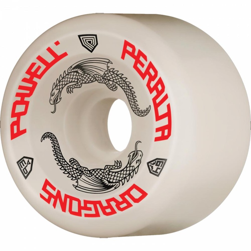 Powell Peralta Green Dragon 64mm 93A Off White Skateboard Wheels