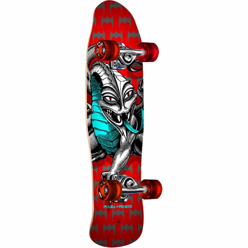 Powell Peralta Mini Cab Dragon 8.0″ Red Skateboard