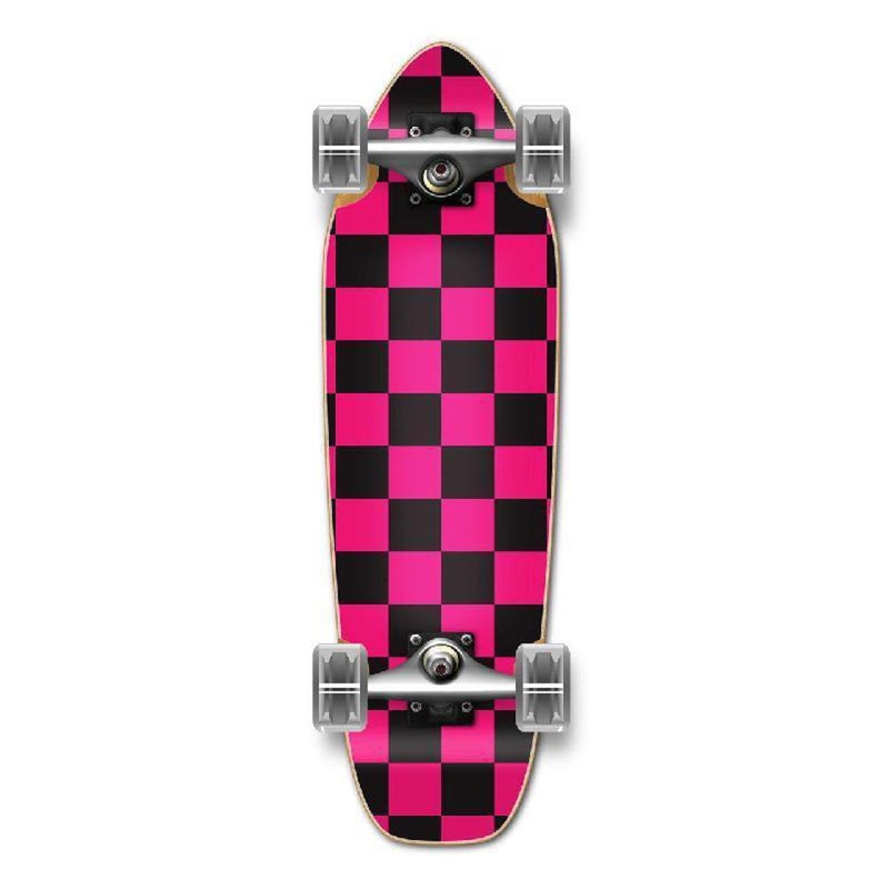 Punked Mini Cruiser Complete – Checker Pink Complete
