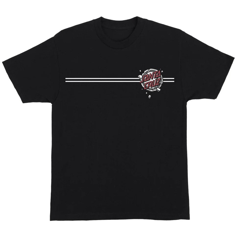 Santa Cruz Roskopp Destruct Dot T Shirt Black Medium