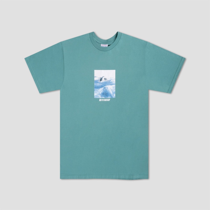 Sci-Fi Fantasy Killer Whale T-Shirt Seafoam Small