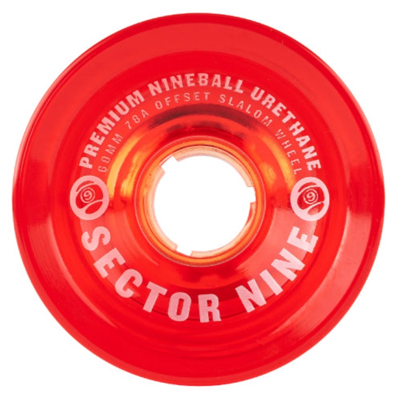 Sector 9 Nineballs Skateboard Wheels Red 69MM 78A 69mm