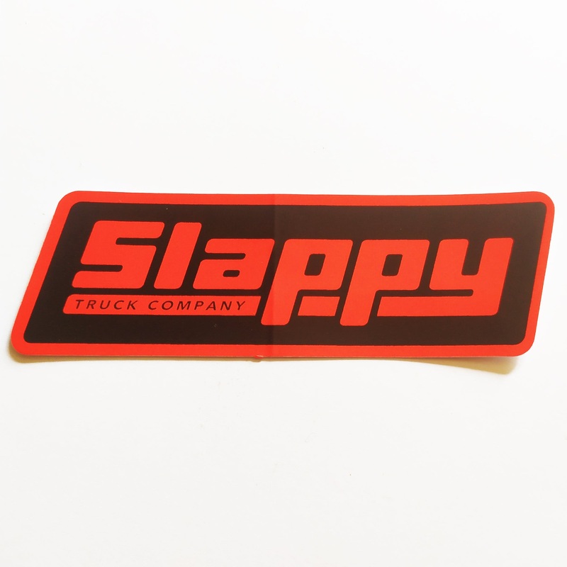 Slappy Trucks OG Logo Sticker – Red/Black