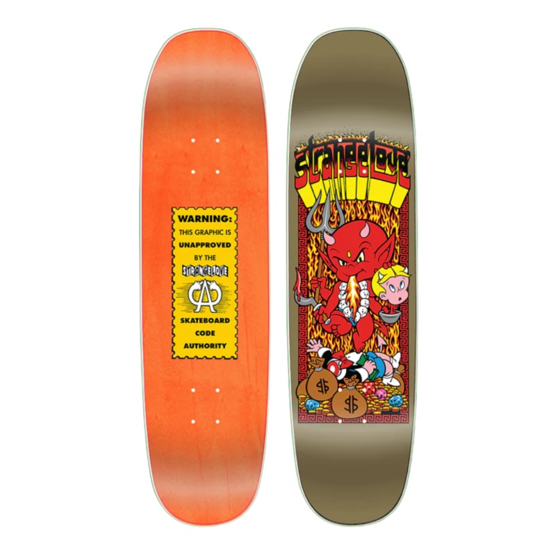 StrangeLove Skateboards Li’l Kali / Metallic Gold 8.625 Deck 8.625