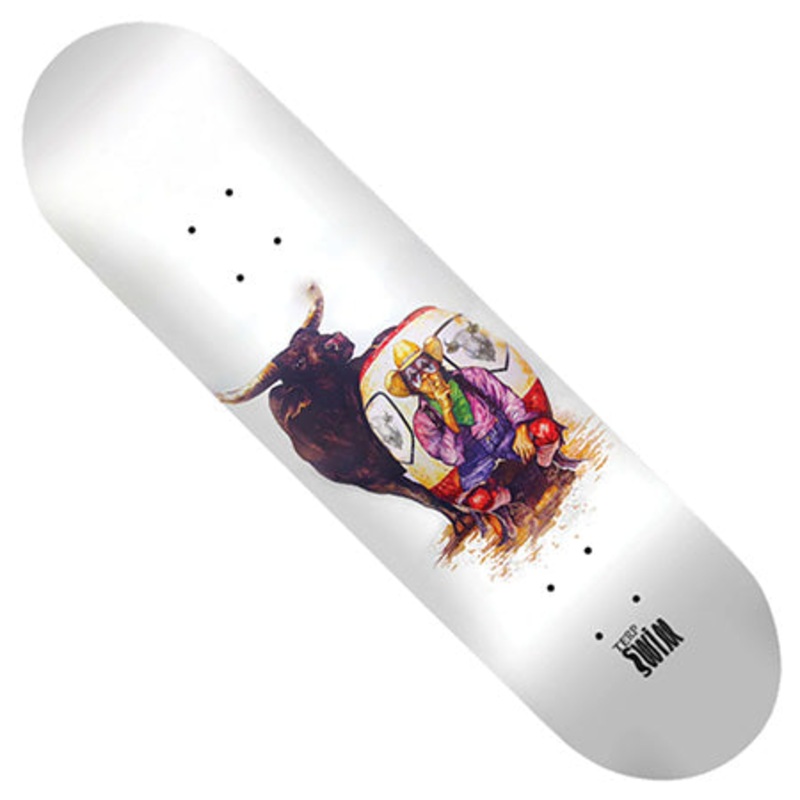 Swim Skateboard Co. Kevin Terpening Rodeo Deck White 8.5 x 32.375 WB:14.25