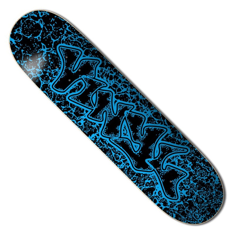 Vinyl Blue Splat Deck Blue 8.25 x 31.8 WB:14.25