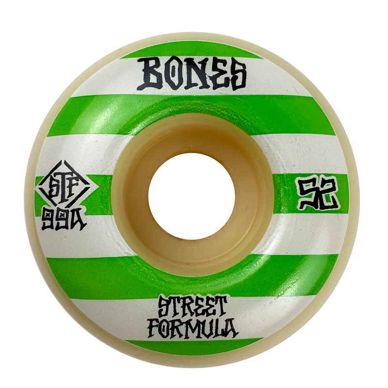 Bones – 52mm – STF Patterns 99a V4 Wide Wheels – White