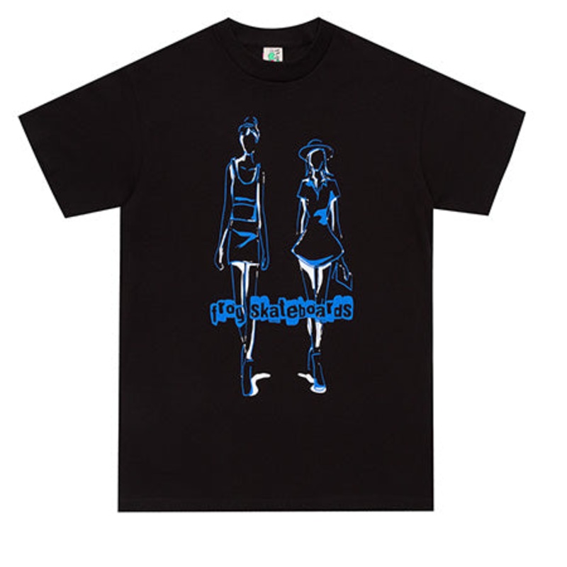 Frog Skateboards Girl Bosses T Shirt Black Large