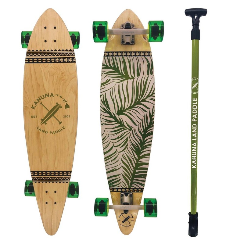 Kahuna Creations Leaf 40″ Pintail Longboard | Land Paddle Bundle Complete