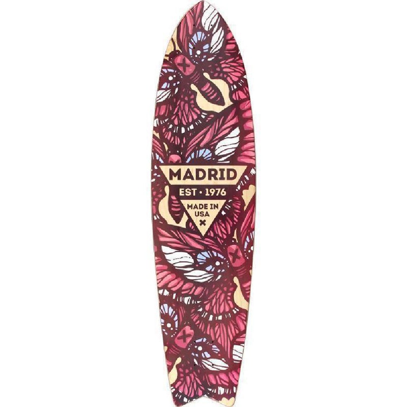 Madrid Gun 37.75″ Flutter Fishtail Longboard Deck Deck