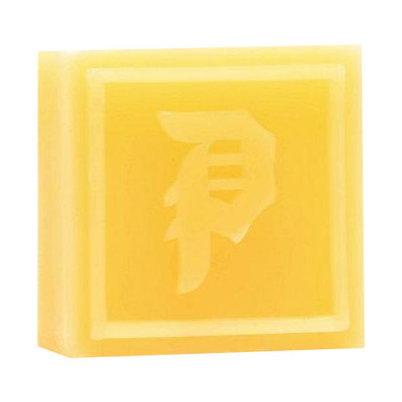Primitive Skateboarding Dirty P Block Wax Yellow 3″ X 3″
