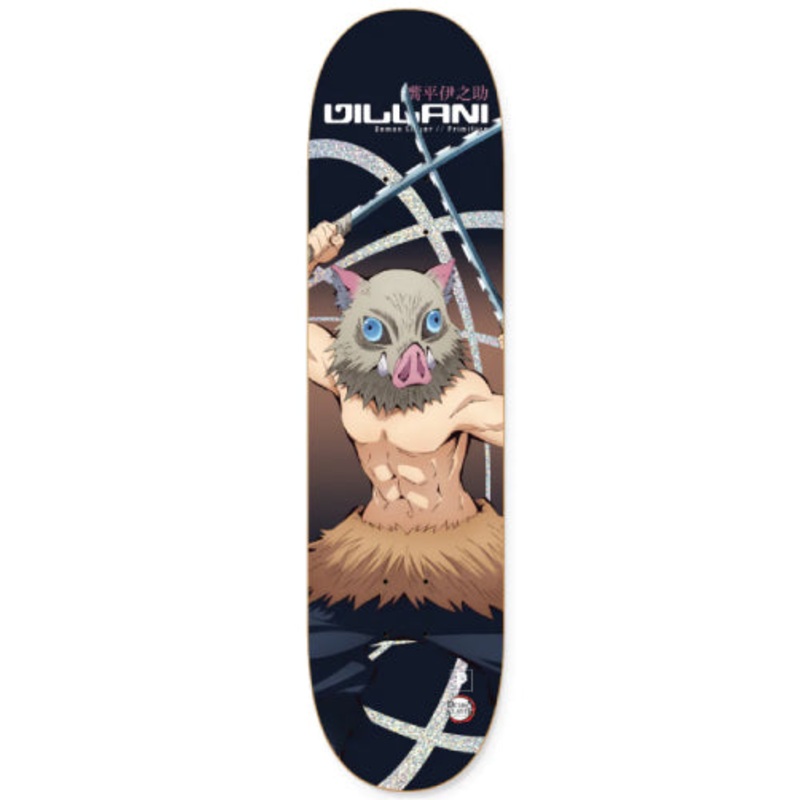 Primitive X Demon Slayer Villani Inosuke Skateboard Deck 8.5″ 8.5″