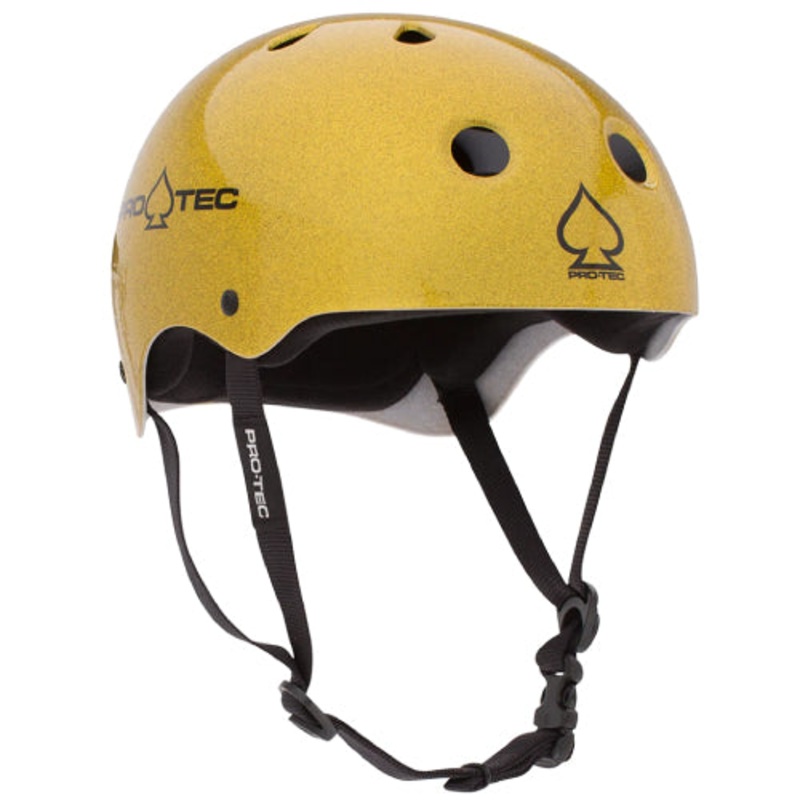 Pro-Tec Classic Skate Helmet – Gold Flake X-Small