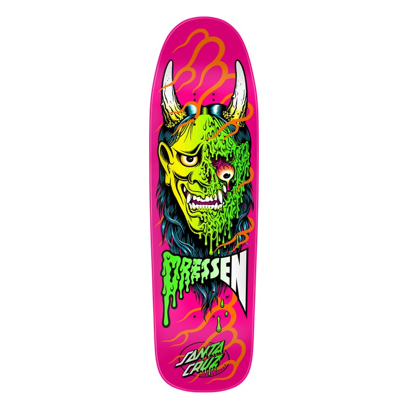 Santa Cruz Dressen Hannya Mask 9.3″ Shaped Skateboard Deck