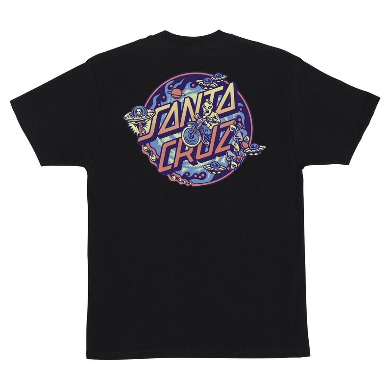 Santa Cruz Winkowski Dope Planet 2 Dot T-Shirt Small Black