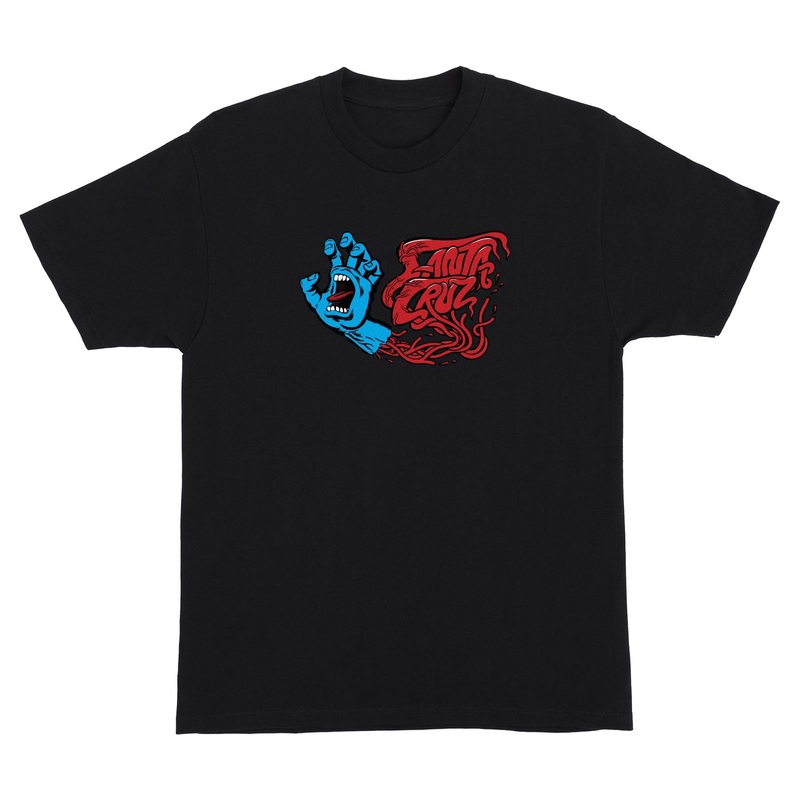 Screaming Veins Mens Santa Cruz T-Shirt Black S