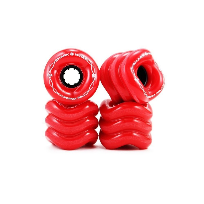 Shark Wheels Skateboard RedCalifornia Roll 60mm 78a