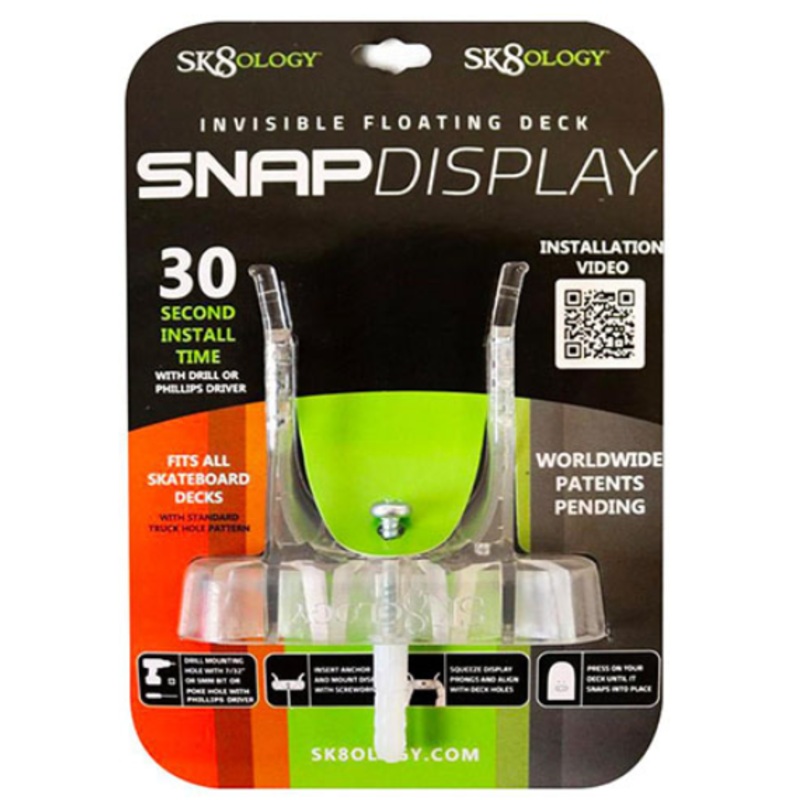 Sk8ology Invisible Floating Deck Snap Display