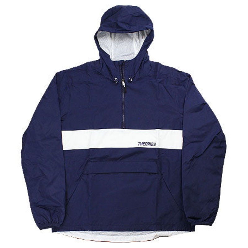 Theories STAMP Sport Half Zip Jacket Navy/ White Large