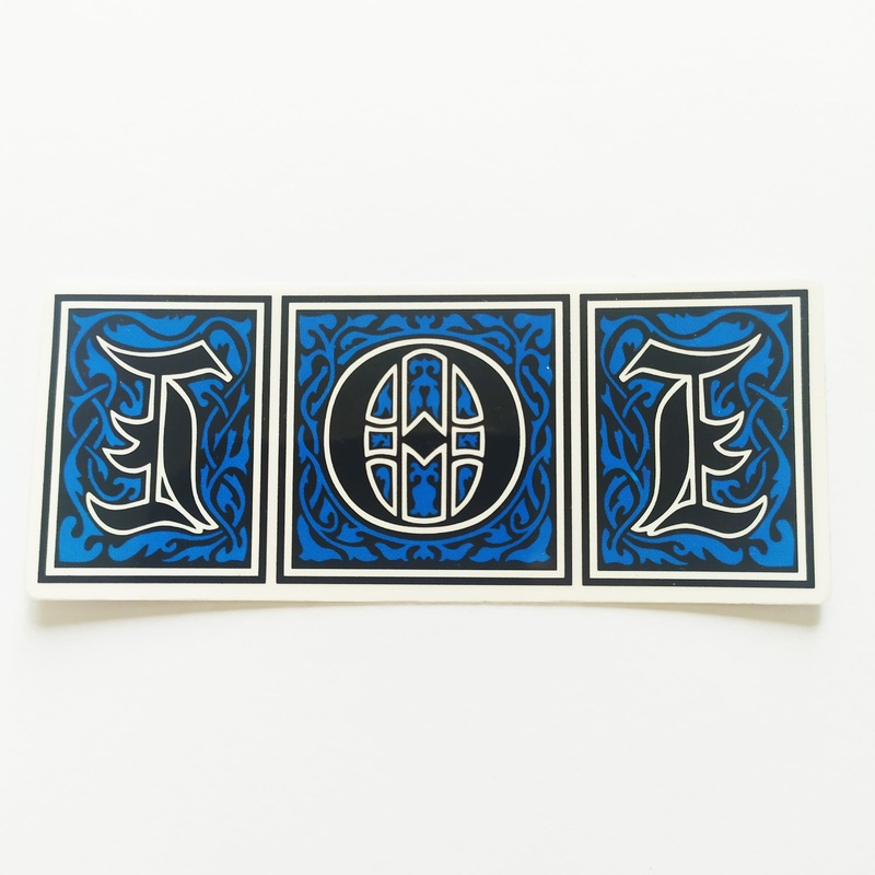 101 Skateboards Sticker “Stained Glass”